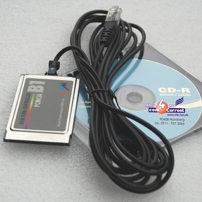 AVM AKTIV ACTIVE ISDN CONTROLLER B1 PCMCIA + KABEL ACTIVE CARD FAXEN CALLCENTRE