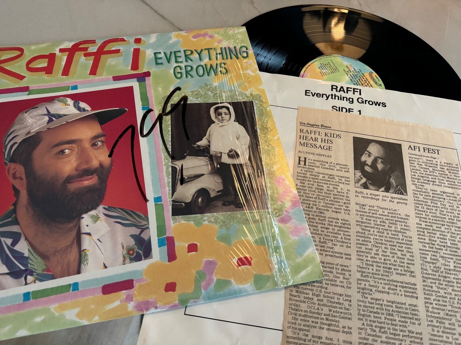 Raffi- Everything Grows 1987 Canada TR0034 Vinyl 12'' EX! Shrink wrap!