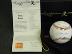 Pete Rose Signed Heavily Inscribed Career STAT Baseball Reggie Jackson .COM NICE