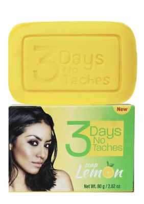 3 Days Fast Clearing LEMON Soap x 3 Bars + FREE Fast results cream - Ships Free