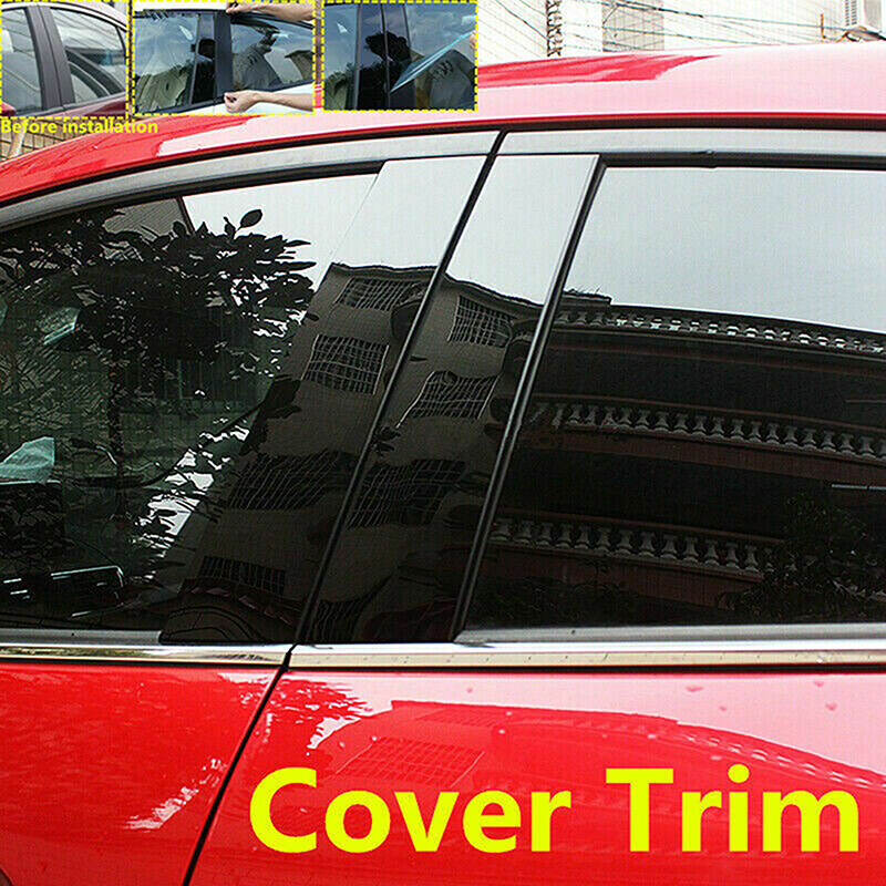 Black Pillar Posts For Cadillac Escalade 07-14 4pc Set Door Trim Cover - Foto 11