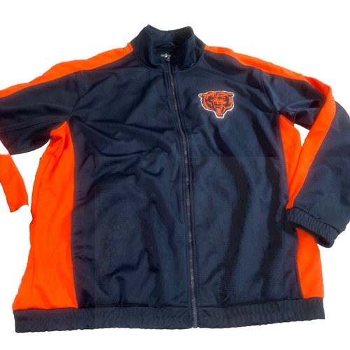 Chicago Bears Lined Zip Up Jacket XL Mens Blue NFL Embroidered Pockets - Picture 4 of 13