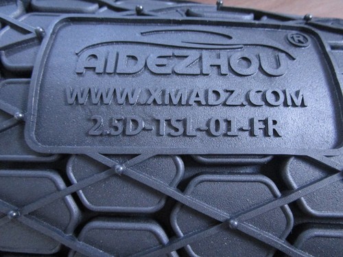 HEA All Weather Car Floor Mats & Full Row Runner Honeycomb Tesla Model 3 Black - Foto 3 di 18