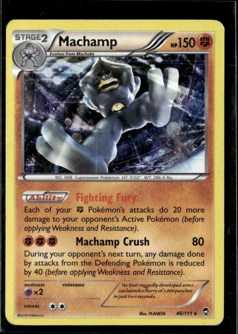 Pokemon Machamp 46/111 Furious Fist Cosmos Holo Blister Exclusive MP