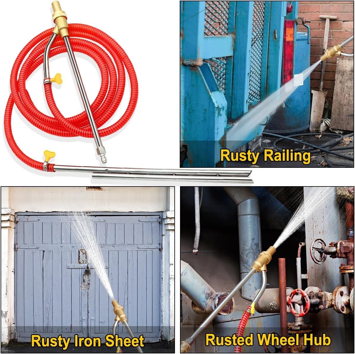 Sandblasting Kit for Pressure Washer Sand Blaster Attachment 5000 PSI Power eBay