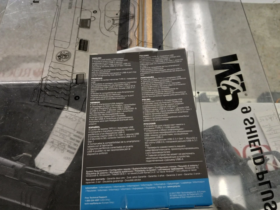 PNY USB-C 3.1 Type-C Card Reader USB Adapter - P-CRMUS3A-BX - 751492617152 - Image 2 of 2