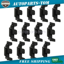12PC Black Headlight Trim Ring Clip Set for Mini 2007-2018 51132752145