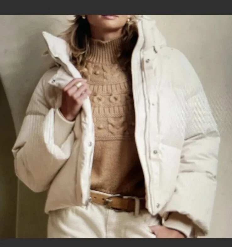 NWT Banana Republic XL XXL Alps oversized puffer jacket women down coat wool