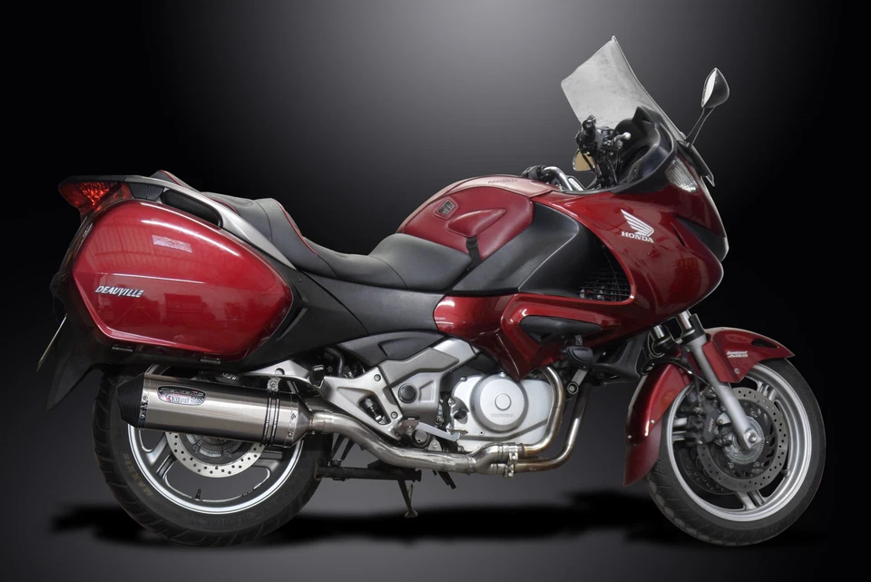 Honda NT700V Deauville 2006-15 Slip On 13.5" XOval Stainless Exhaust Muffler Kit - Image 4 of 4