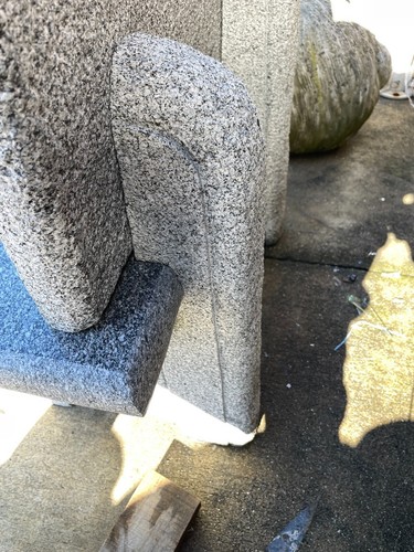 Small Hand-Carved Granite Bench - Picture 8 of 14
