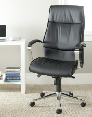 SAFAVIEH Fernando Desk Chair | Black |