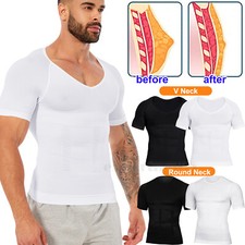 Men Shaper Body Toning T-Shirt Ultra Durable Vest Compression Underwear Slim Top