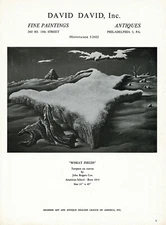 1960s Vintage John Rogers Cox Wheat Fields Art Original Print Ad