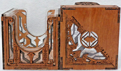 MTG Commander Deck Box COLORLESS  wood acrylic magnetic Magic the Gathering