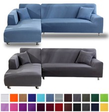 1 2 3 4Seater L Shape Stretch Sofa Cover For Living Room Corner Couch Slipcover