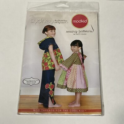 Modkid Sydney Euro Hoodie Dress & Top Sizes 2T-7 New Uncut Sewing Pattern