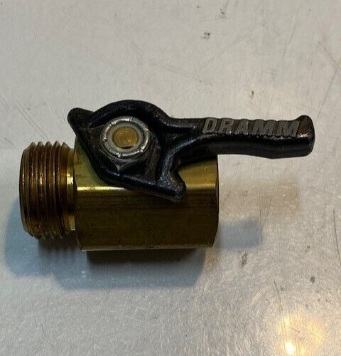 Dramm Shut-Off Valve 2" L 26mm Thread 19mm ID 32mm OD