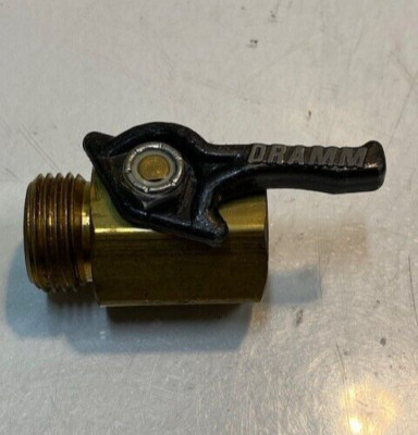 Dramm Shut-Off Valve 2'' L 26mm Thread 19mm ID 32mm OD
