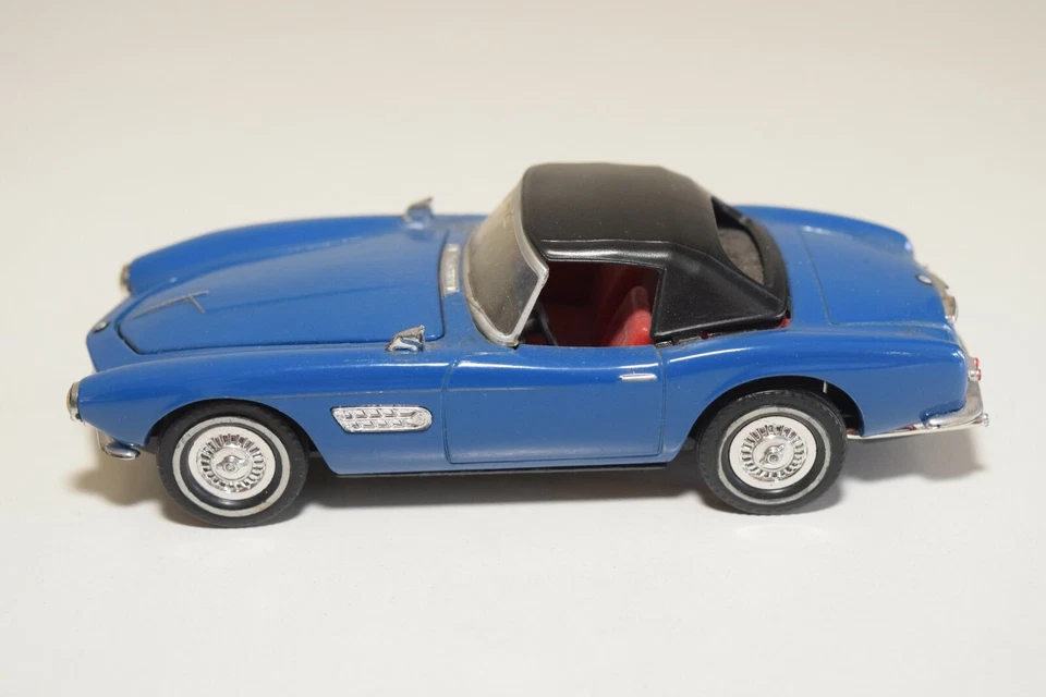 1:43 MATCHBOX YESTERYEAR Y21 1957 BMW 507 BLUE QUASI COME NUOVO - Immagine 2 di 4