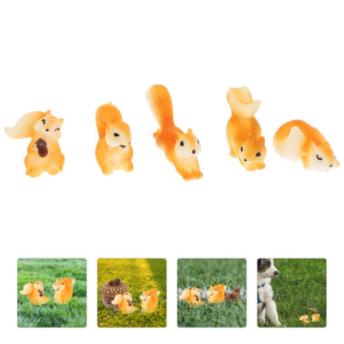 Urocze ozdoby wiewiórki - zestaw 10 miniaturowych figurek - Zdjęcie 1 z 12