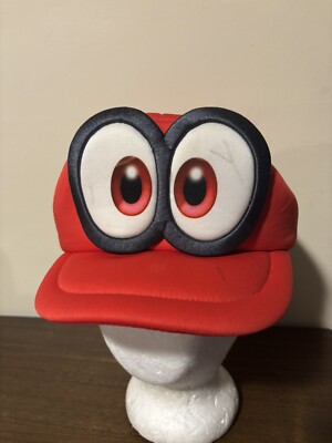 Super Mario Odyssey Eyes Cappy Cosplay Hat 2017 One Size Nintendo Stained Cap