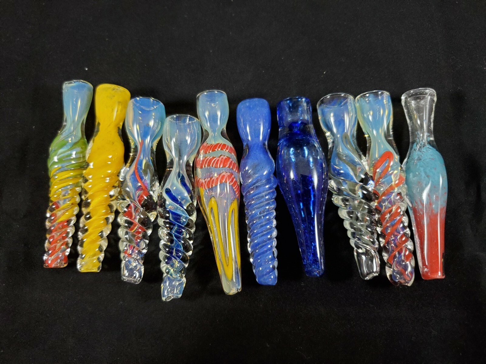 3" Glass Chillum Bowl One Hitter Glass Hand Pipe - "Twisted Designs"eBay