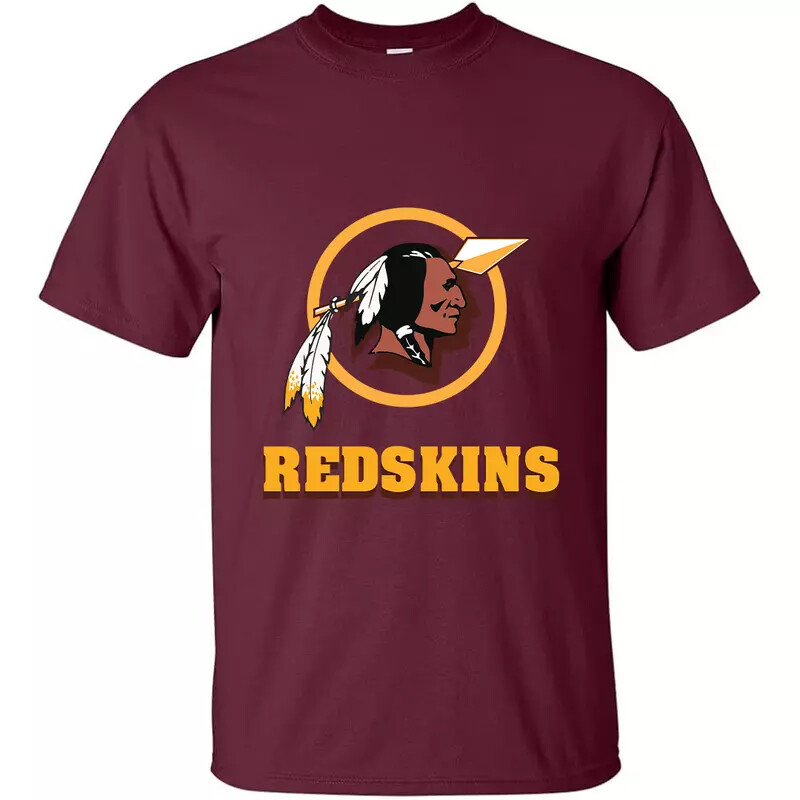 unisex Washington Team Redskin Thowback Logo Graphic Shirt, Native America