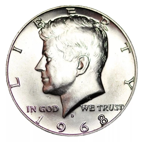 1968- D KENNEDY 40% SILVER HALF DOLLAR -BU/ UNCIRCULATED