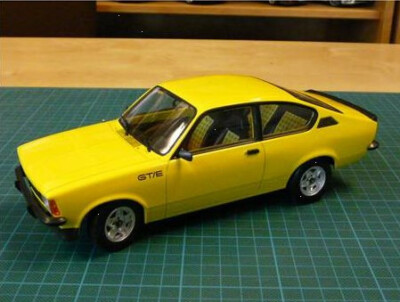 Opel Kadett GT/E  yellow with ATS wheels 1:18 Norev