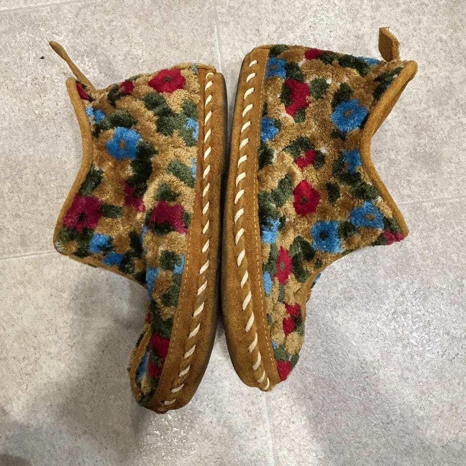 Zapatilla bota de gamuza/alfombra Sioux Mox para mujer talla 6 botín vintage sherpa Foto 3 de 4