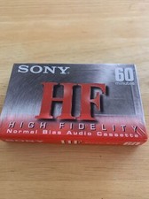 SONY HF High Fidelity 60 Minute Blank Cassette Tapes New