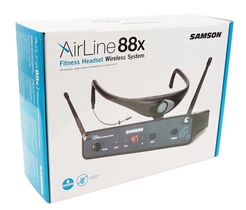 Samson Airline 88 Wireless Headset Mic+8" Bluetooth Speaker 4 Yoga/Spin/Pilates - Picture 11 of 12