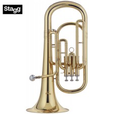 Stagg WS-BH235 Key of Bb 3 Valves Brass Baritone with ABS Case