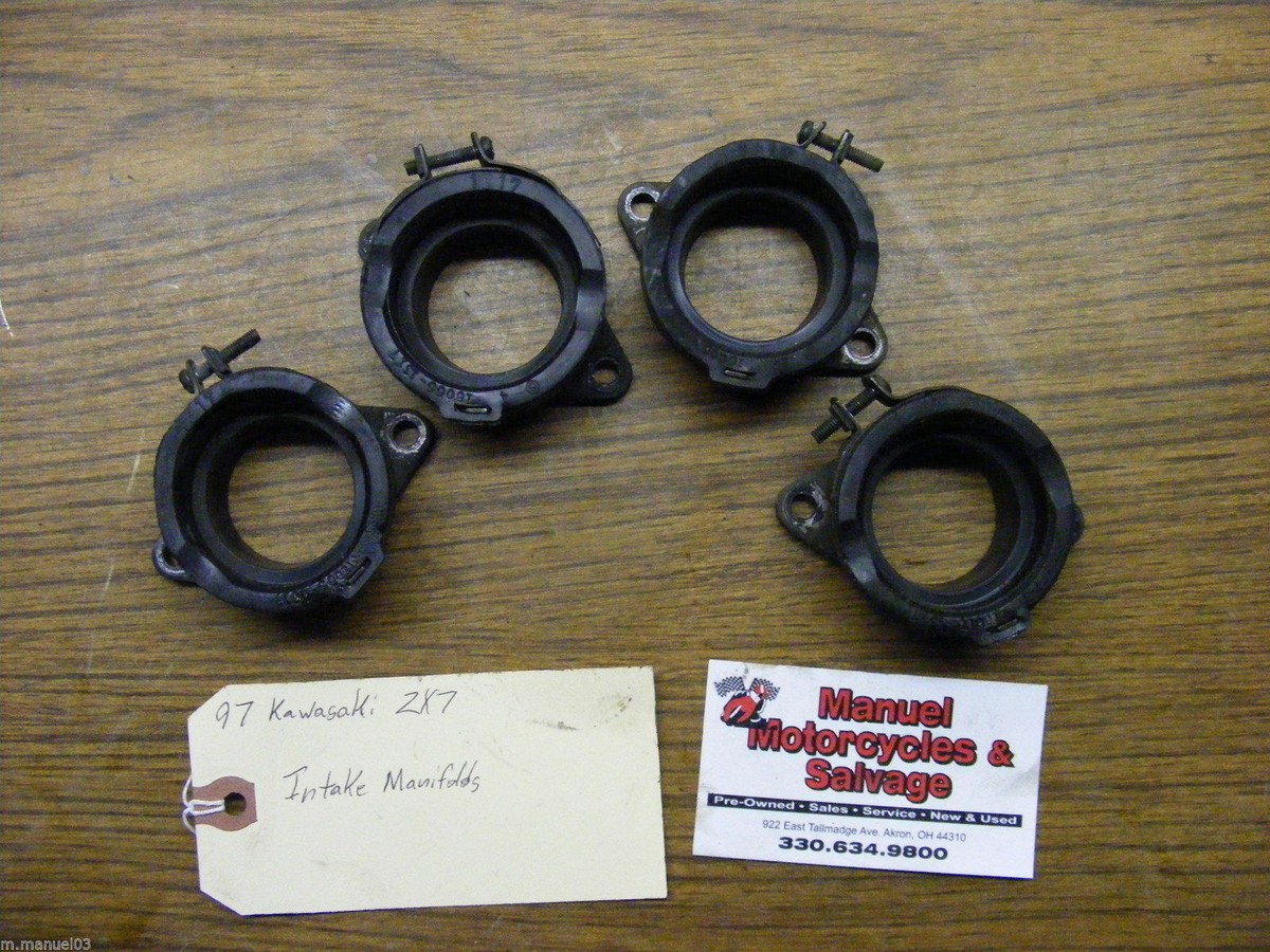 1997 97 Kawasaki ZX7 ZX750 ZX750 ZX 750 Intake Manifolds | eBay