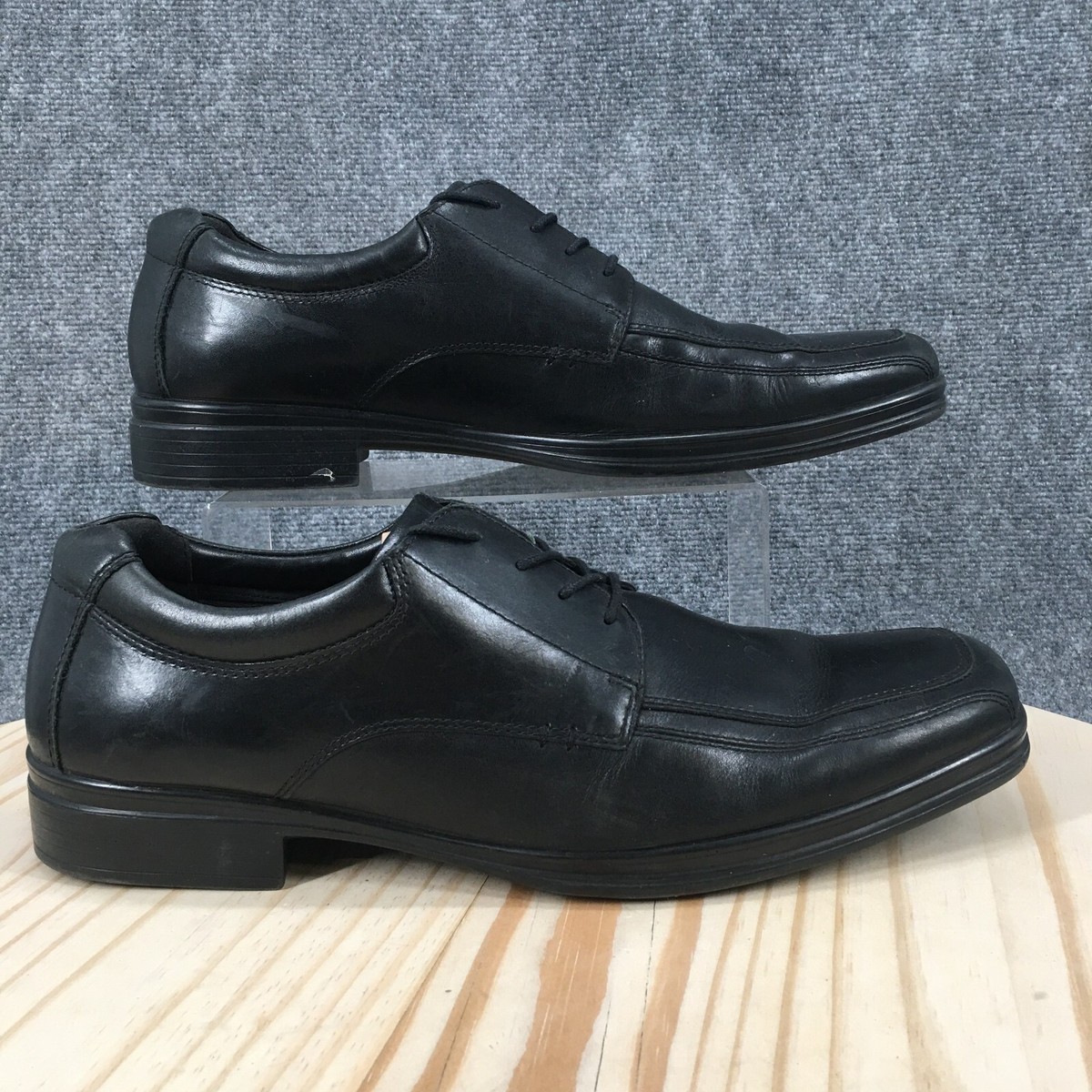 Hush Puppies Dress Shoes Mens 14 Quatro Oxford Black Leather