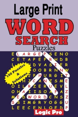 Large Print WORD SEARCH Puzzles: Volume 1 - Paperback NEW Logic Pro (Auth 12 Oct