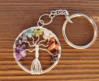 7 CHAKRA TREE OF LIFE KEYCHAIN (ONE) 
