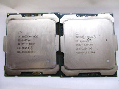 QTY 2 Intel Xeon E5-2683 v4 2.1GHz 16-Core Processor CPU LGA2011 SR2JT T8-E2
