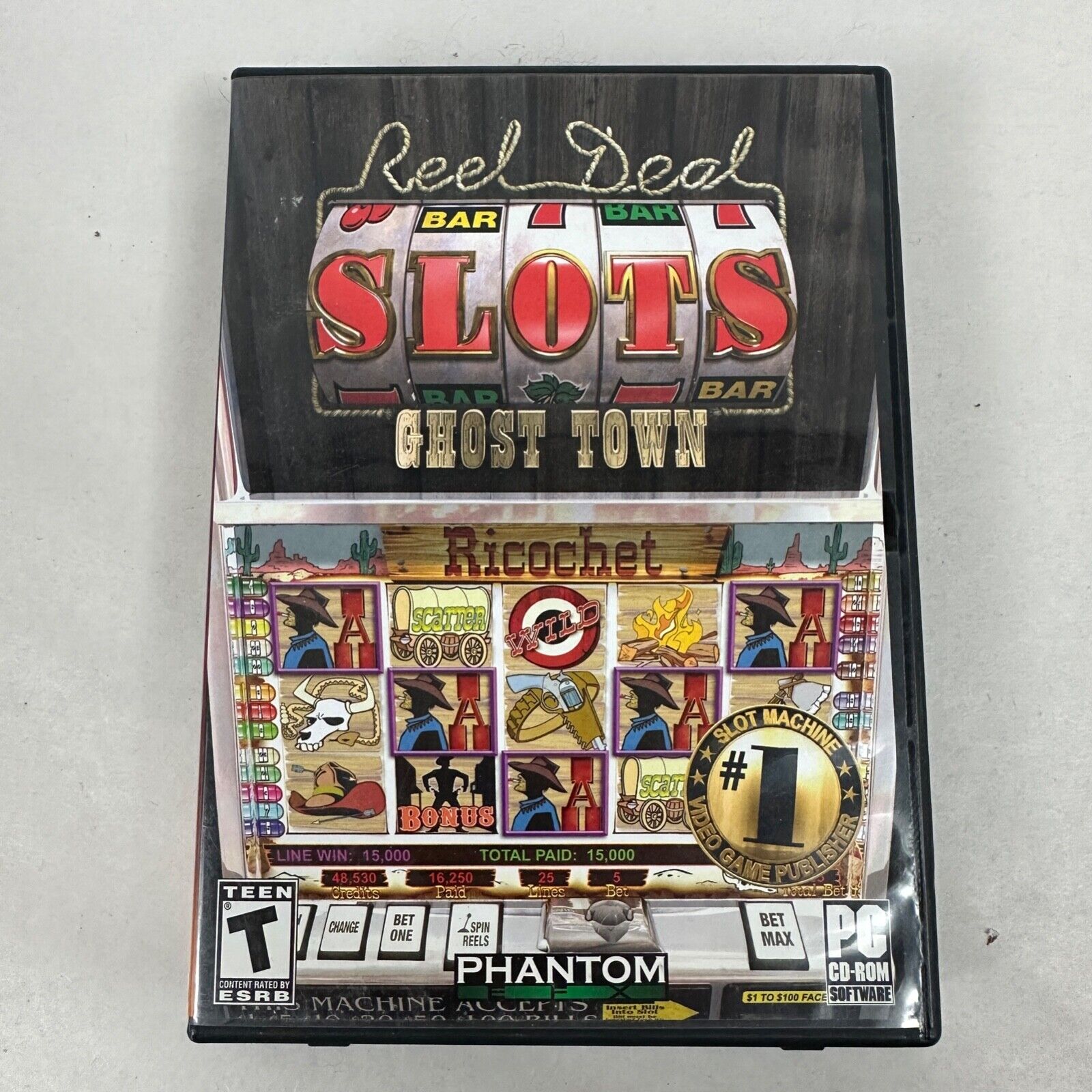 Reel Deal Slots Ghost Town Slot Machine Phantom EFX Video Game PC