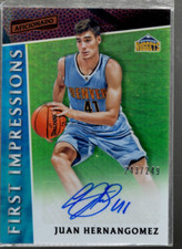 B1912- 2016-17 Aficionado First Impressions Autographs #20 Juan Hernangomez /249