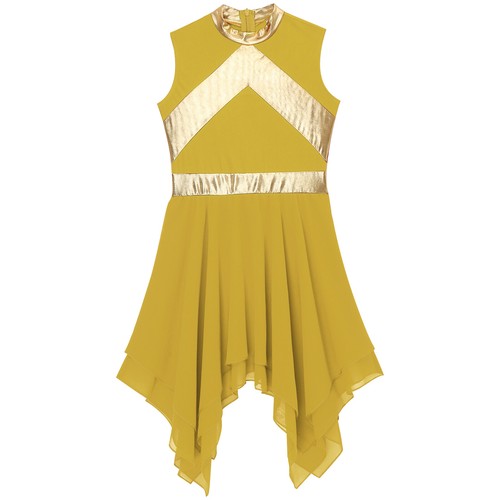 Girls Dresses Child Dress Worship Costume Praise Robe Dance Gown Shiny Kids - Picture 38 of 64
