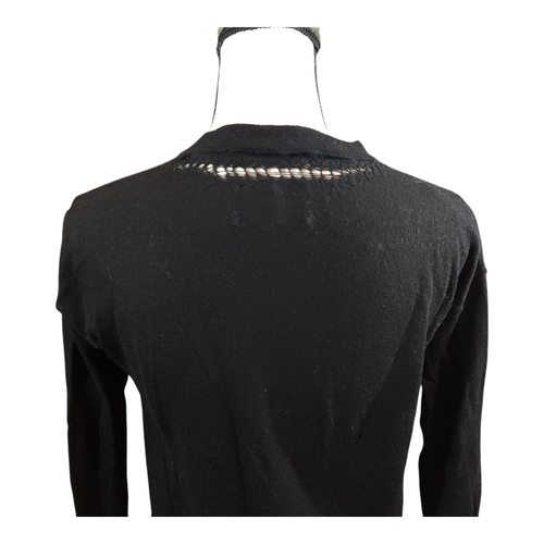 Suéter para mujer Zadig & Voltaire negro envejecido ligero de lana merino XS - Imagen 6 de 7