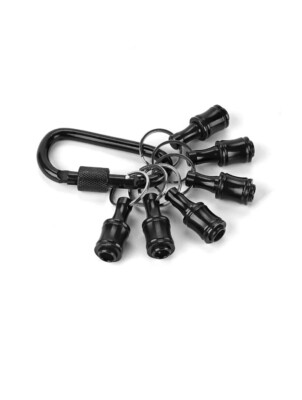 1/4'' Hex Shank Quick Release Keychain Screwdriver Drill Bits Holder Bit Set 