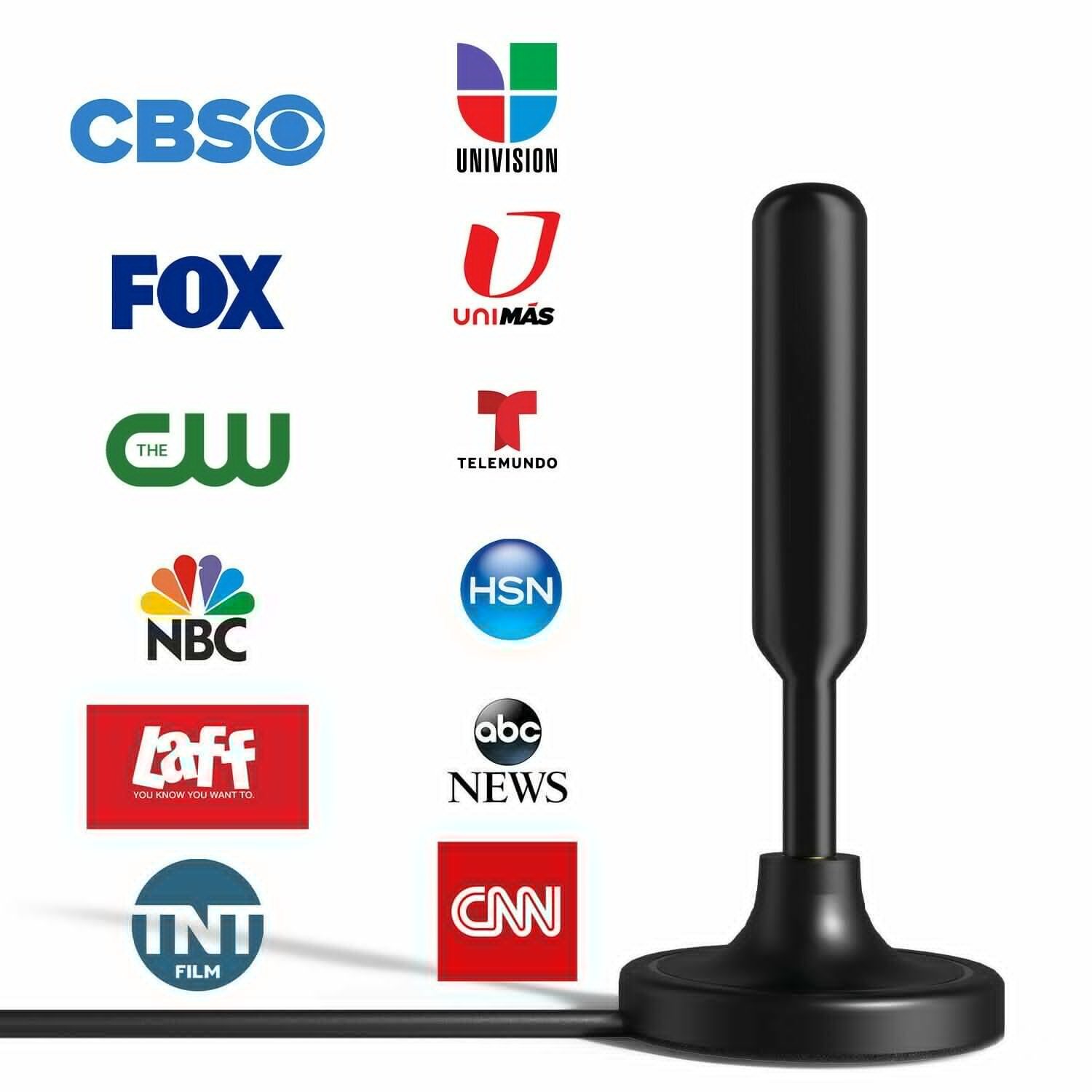 5600 Miles Upgraded TV Antenna Digital HD Antena Indoor HDTV 1080P 4K W/Magnetic