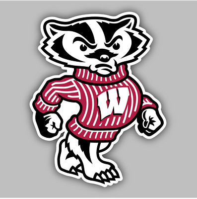 University of Wisconsin Sticker/Decal -NCAA -College Football -Badgers -Baseball