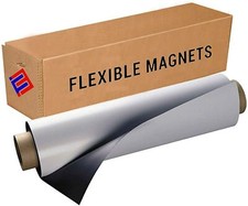 Flexible Magnet Sheet with Adhesive, 20 mil Thick. Ideal for DIY Projects