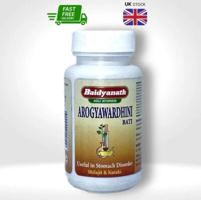 Arogyavardhini Bati Baidyanath 80 Tabs-Ayurvedic Digestive Health Detox Suppleme
