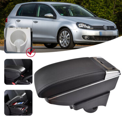 Armlehne Mittelkonsole Mittelarmlehne Ledertop Für VW Golf Jetta Mk5/6 2003-2012