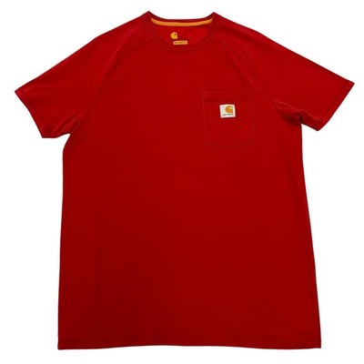 Carhartt Force Pocket T-Shirt Herren Medium Rot Relaxed Fit Workwear
