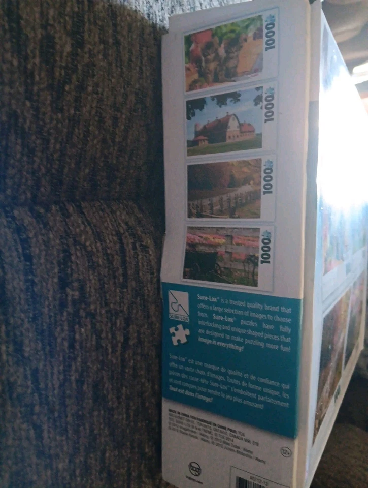 Sure-Lox 4-Photo Collection #14119YT 4-1000 Pc Puzzles Complete Kittens, Farm.. - Image 2 of 4